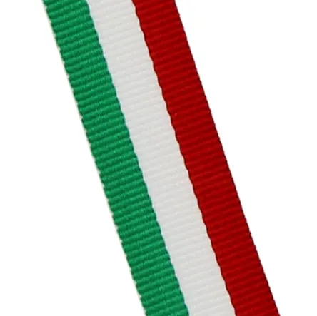 Wstążka GN/W/R zielono-biało-czerwona do medalu szer. 20 mm