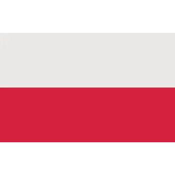 Flaga POLSKA 120x75cm z obszyciem