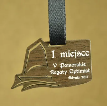 Medal drewniany Eko Żeglarstwo 1004