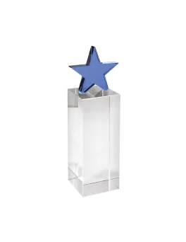 Statuetka szklana BLUE STAR 18 cm