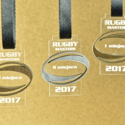 Medal drewniany Lux Rugby 1009