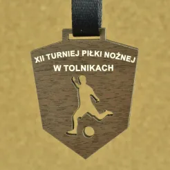 Medal drewniany Eko Piłka nożna 1002